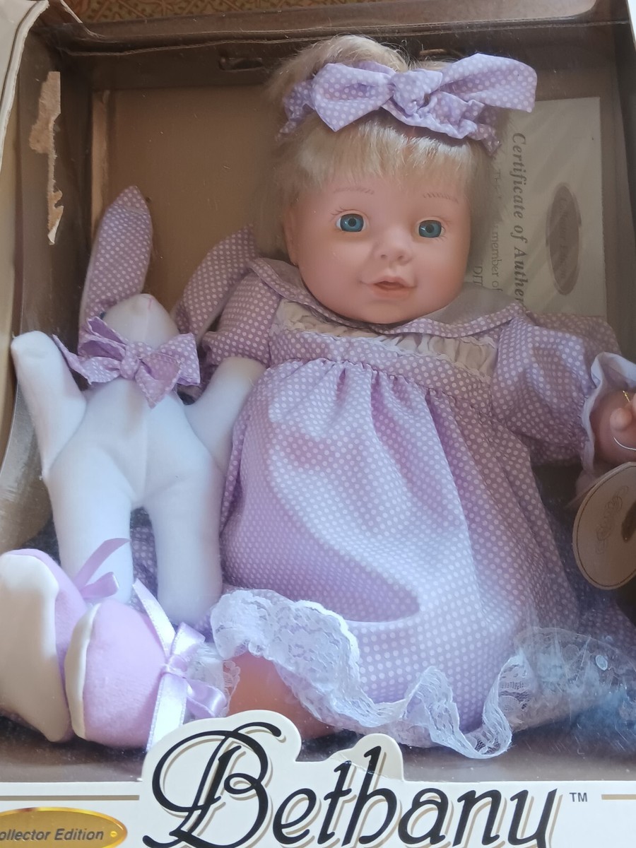 CITITOY BETHANY 2000 Toy BUNNY BABY Doll New NRFB Soft Body Vinyl Arms Legs  SET