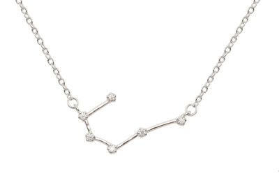 Geschenk für sie - Gib ihr ihre Sterne! Sternzeichen Krebs Moissanit Halskette - Neu im Karton