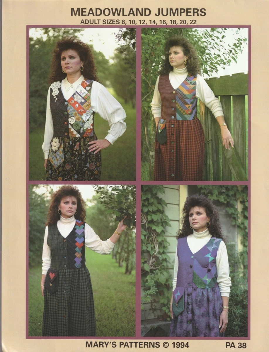 MEADOWLAND Modest Jumpers 4 Designs Adult Sizes 8 22 Mary s Patterns