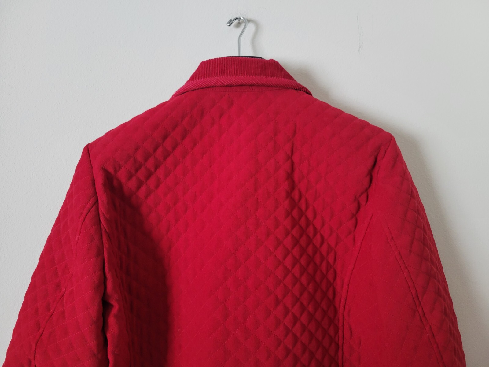 Talbots Petites Snap Button Front Solid Red Jacke… - image 5
