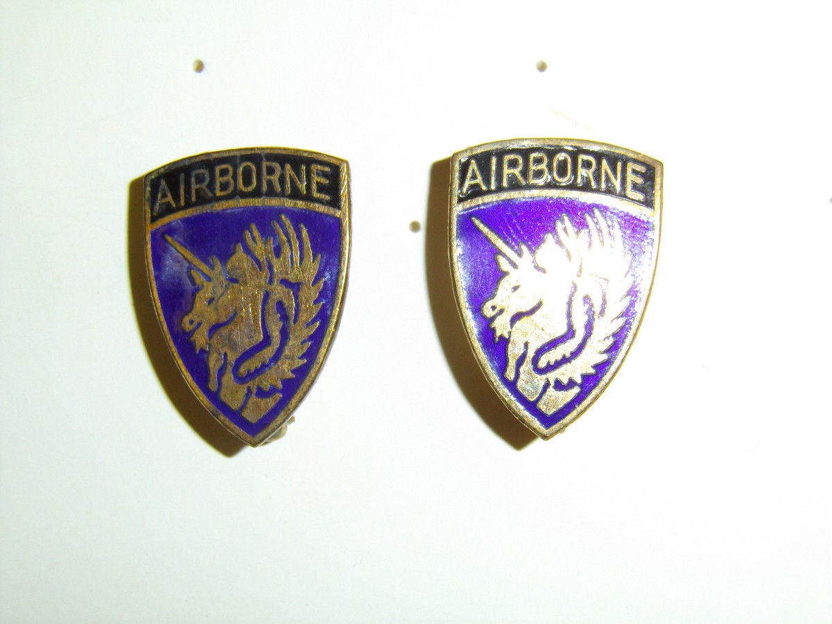 b7374p WW 2 US Army 13th Airborne Infantry Division DI pair | eBay