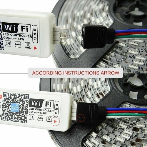WiFi Smart RGB LED Strip Lamp Phone Controller For Google Home APP Control - Picture 8 of 15