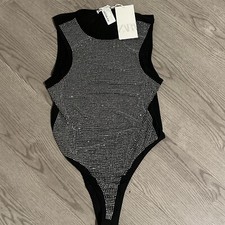 Zara Women s Sparkly Tulle Bodysuit Medium New With Tag