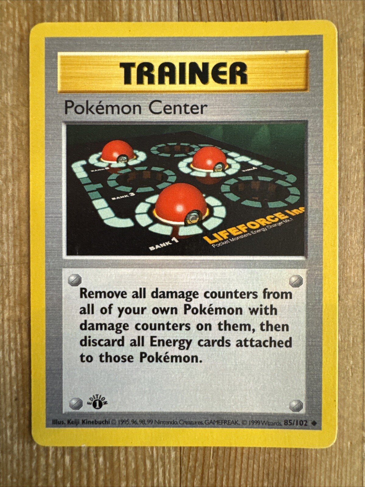 Pokemon Center 85/102 1st Edition Base Set Shadowless Uncommon 1999 Pokemon MP