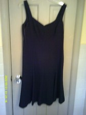 Ladies Chaps Brand Short Black dressy dress, size 10. Shoulder straps.
