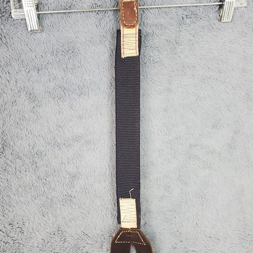 NOCONA Western Suspenders Men’s Galluses Embossed Star Concho Brass V Weave VTG - Picture 14 of 21