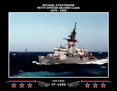 Navy Emporium USS Paul FF-1080 Canvas Photo Print 74FF1080