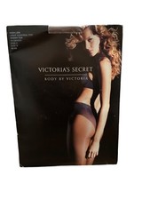 Victoria's Secret Body By Victoria High Leg Light Control Top Sable Size B Hose