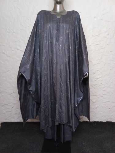 Glazed Elegance: Women's Embroidered Semi Stitched Cotton Kurti and Pant Set. - Picture 2 of 16