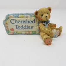 1991 Cherished Teddies by ENESCO Resin Figurine Display Sign 951005 Vintage