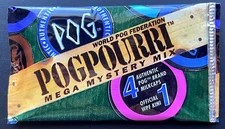 1994 Pogpourri Mega Mystery Mix Black WPF Pogs Vintage Sealed Pack Pog Milk Caps