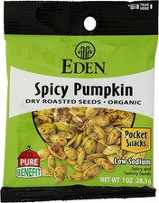 Organic Spicy Pumpkin Seeds, Dry Roasted, Pocket Snacks, 1 Ounce (Pack of 12) 50.88 per gallon