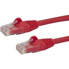 Image of Startech 75Ft Cat6 Ethernet Cable Red Snagless Gigabit 100W Poe Utp 650Mhz Categ
