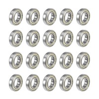 20Pcs Rillenkugellager Z2 12X24X6Mm 6901ZZ Doppelschirmung Kohlenstoffstahl