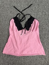 Pink Halter Neck Cami Top