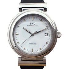 IWC Da Vinci IW352801 37mm SS White Dial Automatic Date 120m Water #KN529