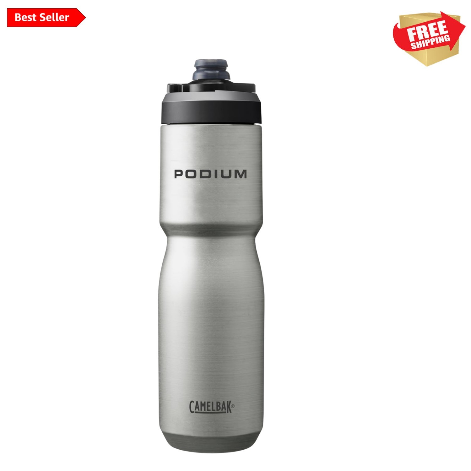 Podium Steel Insulated Stainless Steel Bike Water Bottle Sta