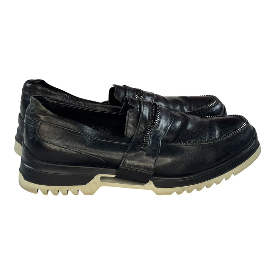 Diesel Mocasines Para Hombres 45 EE. UU. 11.5 Edgekore D Susurro Cuero Avant Garde Zapatos Foto 3 de 4