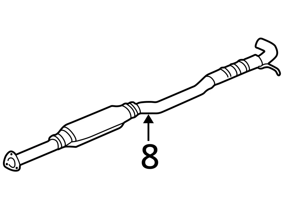SE ADAPTA A RESONADOR SATURN VUE 2002-2003 ASM EXH CON EXH 22714057 - NUEVO OEM 22714057 Foto 3 de 3
