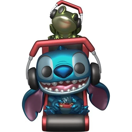 Funko Pop! Disney Stitch #1564- Gamer Stitch (Metallic) & Protector