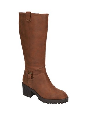 BELLA VITA Womens Brown Buckled Strap Pull-Tab Lorielle Boots Shoes 9 W