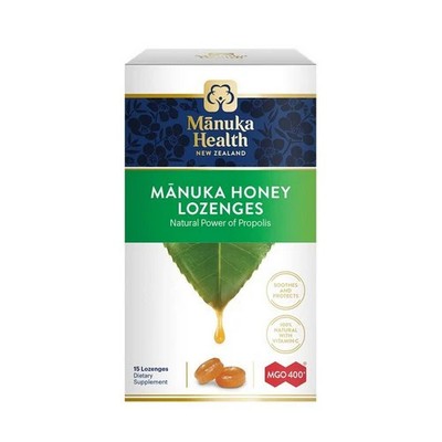 Manuka Honey Lozenges Mgo 400+ Propolis Natural 15 Coun