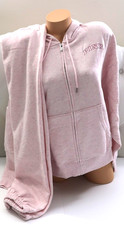 Victoria's Secret PINK Campus Fleece Hoodie /Cotton Sweatpants Pink Shine SET L
