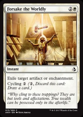 Forsake the Worldly - AMK MTG - Light Play