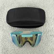 Pit Viper Blue Frame Sunglasses Grandient Lenses With Case