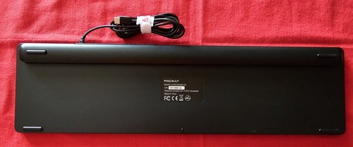 Macally Ultra Slim USB-C W/ 3 Ports Wired Keyboard for MAC WIN CHROME & MORE. - Picture 10 of 24