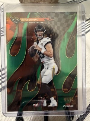 2025 Topps Finest Football Trevor Lawrence Green Torchers Insert # /75