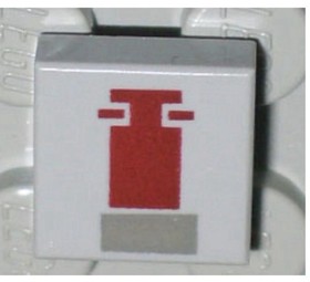 LEGO 3070bpr0045 1x1 tile Light Grey 4486 AT-ST & Snow Speeder Red rectangle