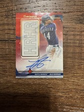 JULIO RODRIGUEZ 2023 TOPPS LUMINARIES HOME RUN KINGS RED AUTO /10