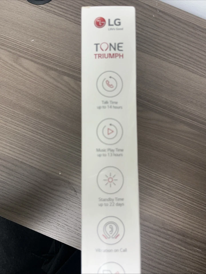 LG TONE TRIUMPH Bluetooth Wireless Stereo Headset Black HBS-510 BLACK NEW IN BOX - Image 3 of 4