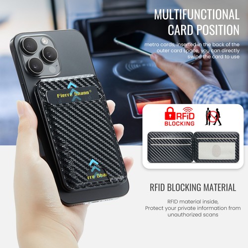 Universal Geldbörse Stick-On Handy RFID Block Kartenhalter Ständer Etui - Bild 87 von 120