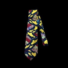 The Beatles 90s Vintage Yellow Submarine 57" Apple Necktie Tie