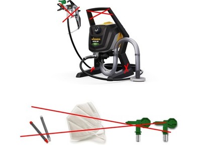 WAGNER Airless Control Pro 250 R Farbsprühsystem für Dispersions-Latexfarben