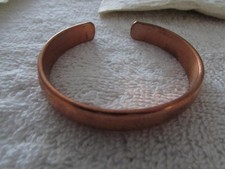 Hand Forged Tibetan 100 Copper Bracelet Healing Lama