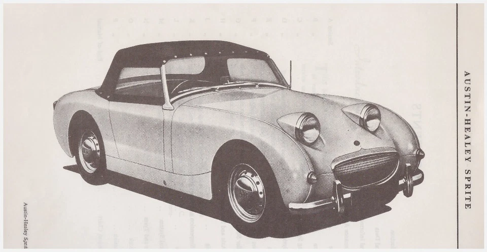 AUSTIN HEALEY Sprite mk1 1958.1962 – WORKSHOP MANUAL - Immagine 2 di 3