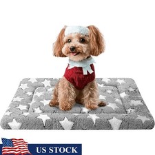 Dual-Sided Dog Crate Bed Portable Lightweight Durable Easy Clean Washable New