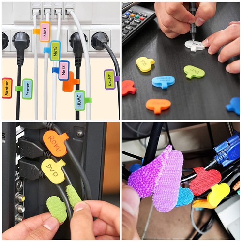 20 Pcs Cord Tags Charger Labels Marking Straps Wire Charging Cable - Afbeelding 7 van 12