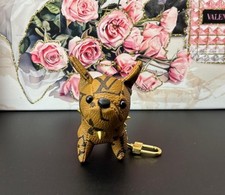 Luxury Dog Keychain or Bag Charm Tan