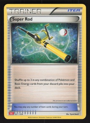 English NM Super Rod (CLC) 027/034 CL Holofoil Pokemon Trading Card Game Classic