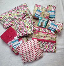 Waverly Jazzberry Nursery 10Pc Blanket Sheet Towel Burp Cloth Diaper Bag Valance