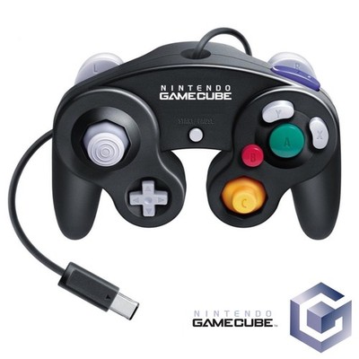 Original Controller Gamepad Spice Schwarz (DOL-003) für Nintendo GameCube    