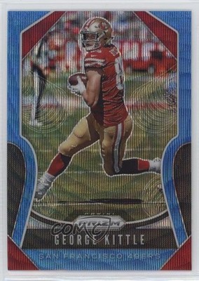 2019 Panini Prizm Blue Wave Prizm 196/199 George Kittle #251 0sm9