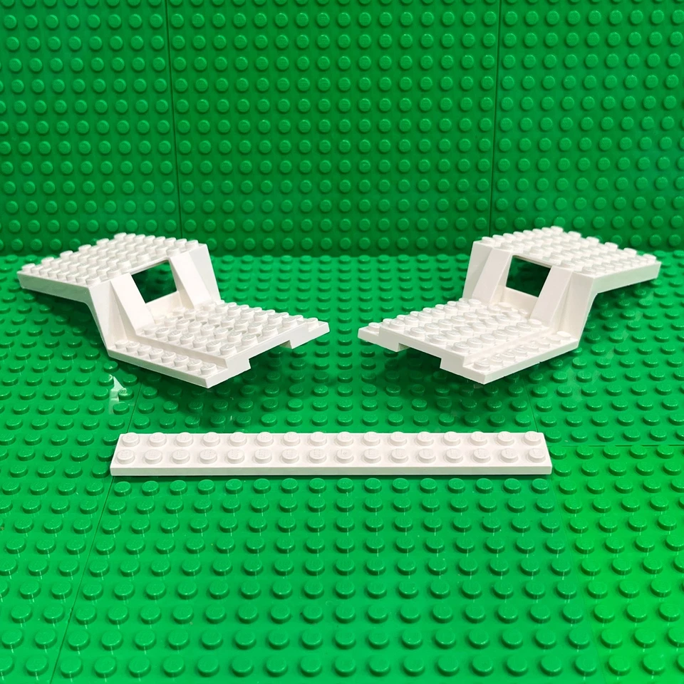 Lego 6 x 32 Split Level Tren Vagón 64954 (Blanco) Largo Camión Base Foto 2 de 4