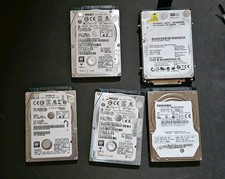 Lot of 5 Laptop Hard Drives 2.5 HDD 500GB 1TB WD Toshiba HGST Untested As-Is