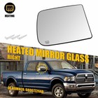 Fit Dodge Ram Towing Pickup Mirror Glass Heated Upper Right Passenger 68067726AA