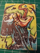 Mcu Venom PSC Original Sketch Card, Art by Dave Lynch. 